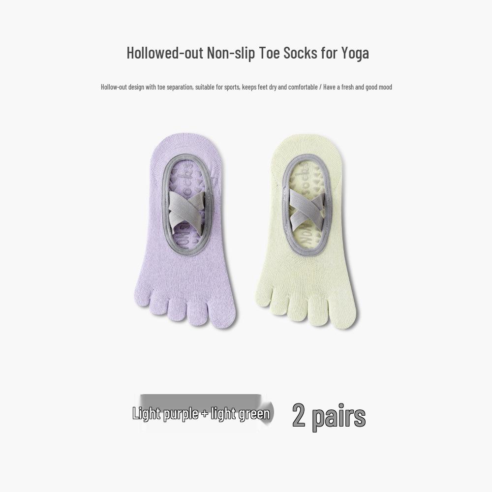 Women's Non-Slip Five-Toe Yoga & Pilates Socks - Summer Thin Fitness Floor Socks
