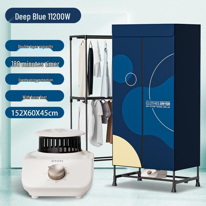 Compact Folding Clothes Dryer - Quick Dry & Sterilization for Baby Clothes