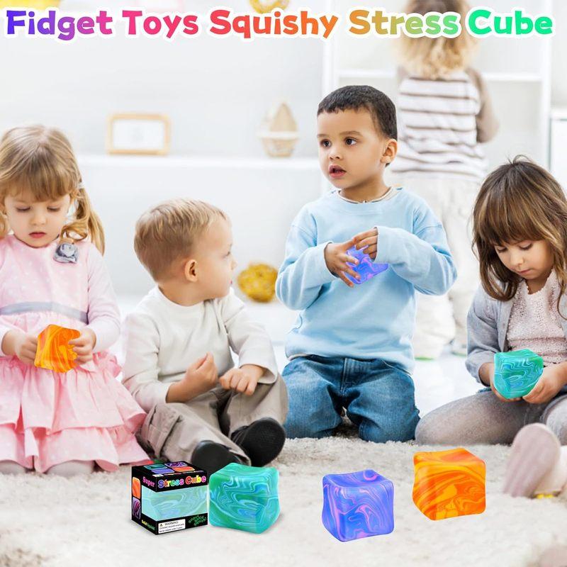 New Hot Needoh Snowflake Ice Cube Malt Sugar Squishy Stress Relief Slow Rebound Anti-Anxiety Squeeze Toy In Stock