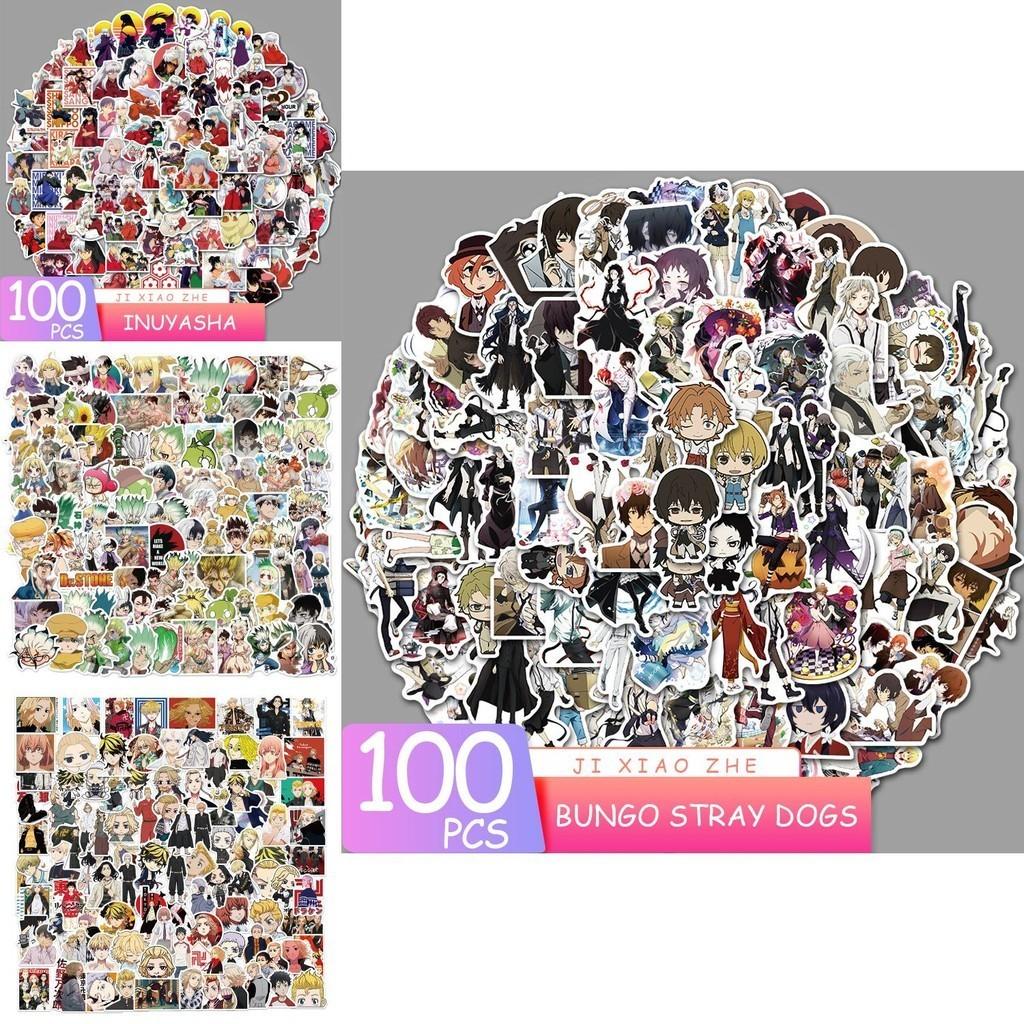 100-piece Japanese Anime Graffiti Stickers Hunter X Hunter Haikyuu Demon Slayer And More!