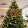 Home Art Activity Set Christmas Rhinestone Painting Kit, DIY Wreath Craft for Adults, Double Full Drill Accessory Sided Window Ornament, Acrylic