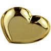 Small Item Heart Gold Made In Japan Tsubame-Sanjo Tray, Tray, 11.3cm, Plated,