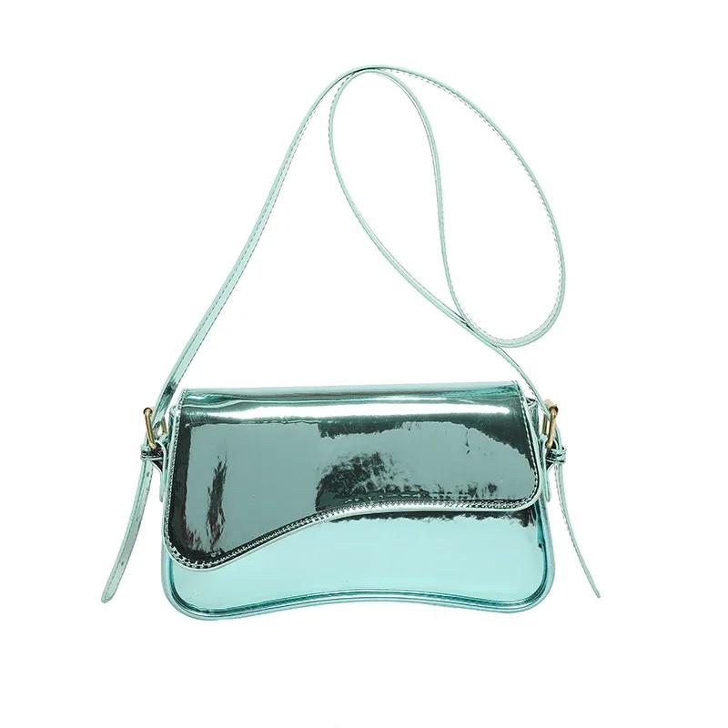 Bestselgende TPU Glidelås Ensfarget Allsidig Crossbody-veske Lett Luksuriøs Estetisk Skulderveske Myk Enkel Trendy Håndveske