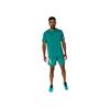 Asics Logo Rundhals Kurzarm Pullover T-Shirt Herren Tops Grün 2011D300-300