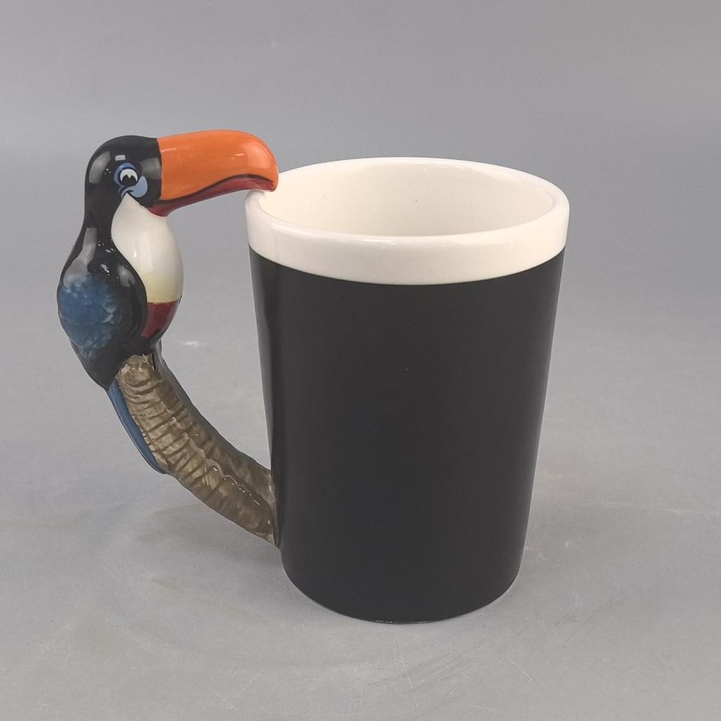 3D Animal Mug, Creative and Cute Cartoon Ceramic Cup, Milk Coffee Cup, Simple Personalized Water Cup