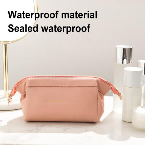 Convenient Cosmetic Organizer Smooth Surface Faux Leather Storage