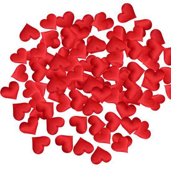100x Svatební dekorace Dekorace na stůl s okvětními lístky srdce Valentýna