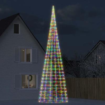 Vidaxl Light Tree, For Mast, 3000 Colorful LEDs, 800 Cm