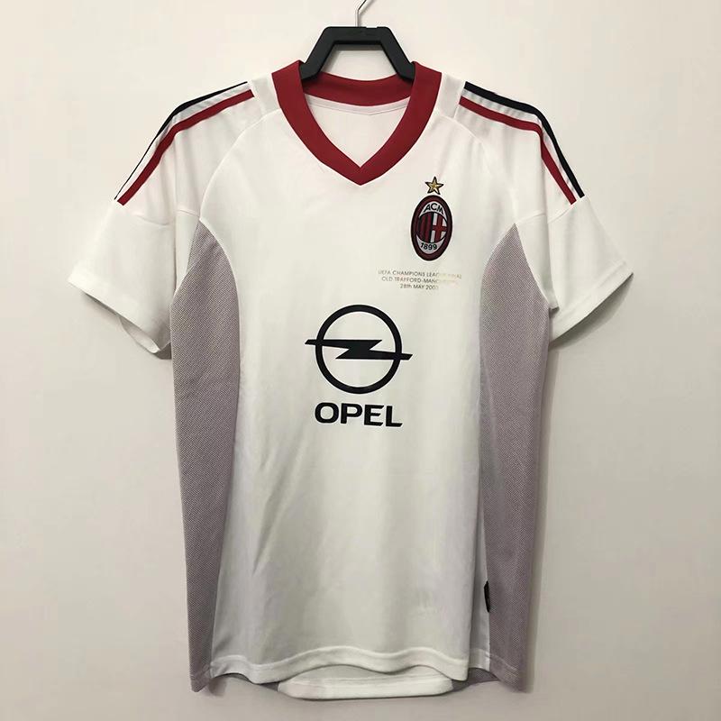 06 Champions League Final Edition AC Mailand Retro Trikot Nr. 22 Kaka 95-96 Heim Lang Kurzarm Klassisches Fußballtrikot