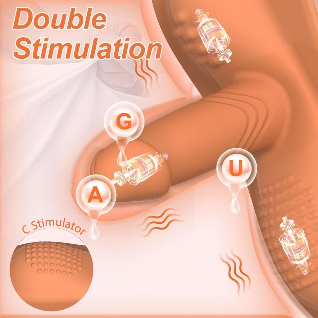 Vibrador Vestível de Estimulação Dupla Silicone Ventosa Dildo Assento Brinquedo Sexual Adulto para Mulheres