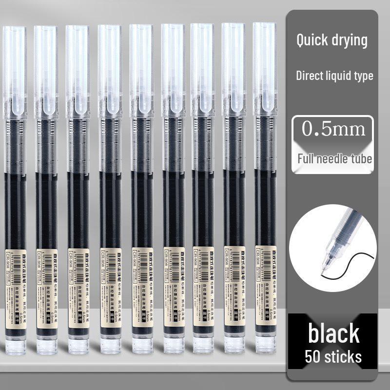 Xuedele Sneldrogende Balpen: Gelinkt, Zwarte/Rode Opties, Volledige Naaldpunt, Op Waterbasis.