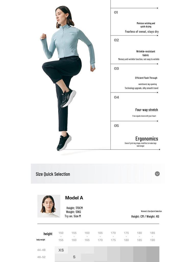 Skechers Women's Quick-Dry Anti-Wrinkle Cropped Pants P225W291