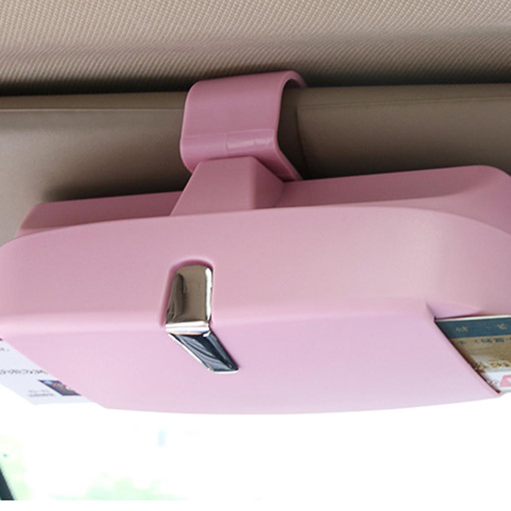 Car Sun Visor Glasses Sunglasses Storage Holder Clip Organizer Box Automotive Accessories