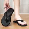 Fashion Men's Summer Slippers Minimalist Hot Selling Breathable Fashion Street Beach Comfortable Walking High Quality Shoes Black New