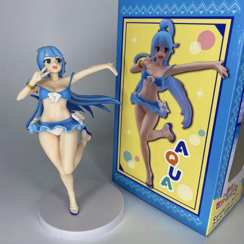 Anime for the Good Wishes, Season 3, Swimsuit Akua Figure Beautiful Girl Model Collection Ornament Doll