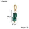 Trend Colorful Handmade Natural Stone DIY Necklace Charm Pendant 18K Gold Plated Stainless Steel Accessories Fashion Jewelry