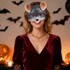 1Pcs Carnival Mouse Mask Creative 3D Party Face Cover Halloween Masquerade Cosplay Dance Supplies Light Grey Carnival Mask