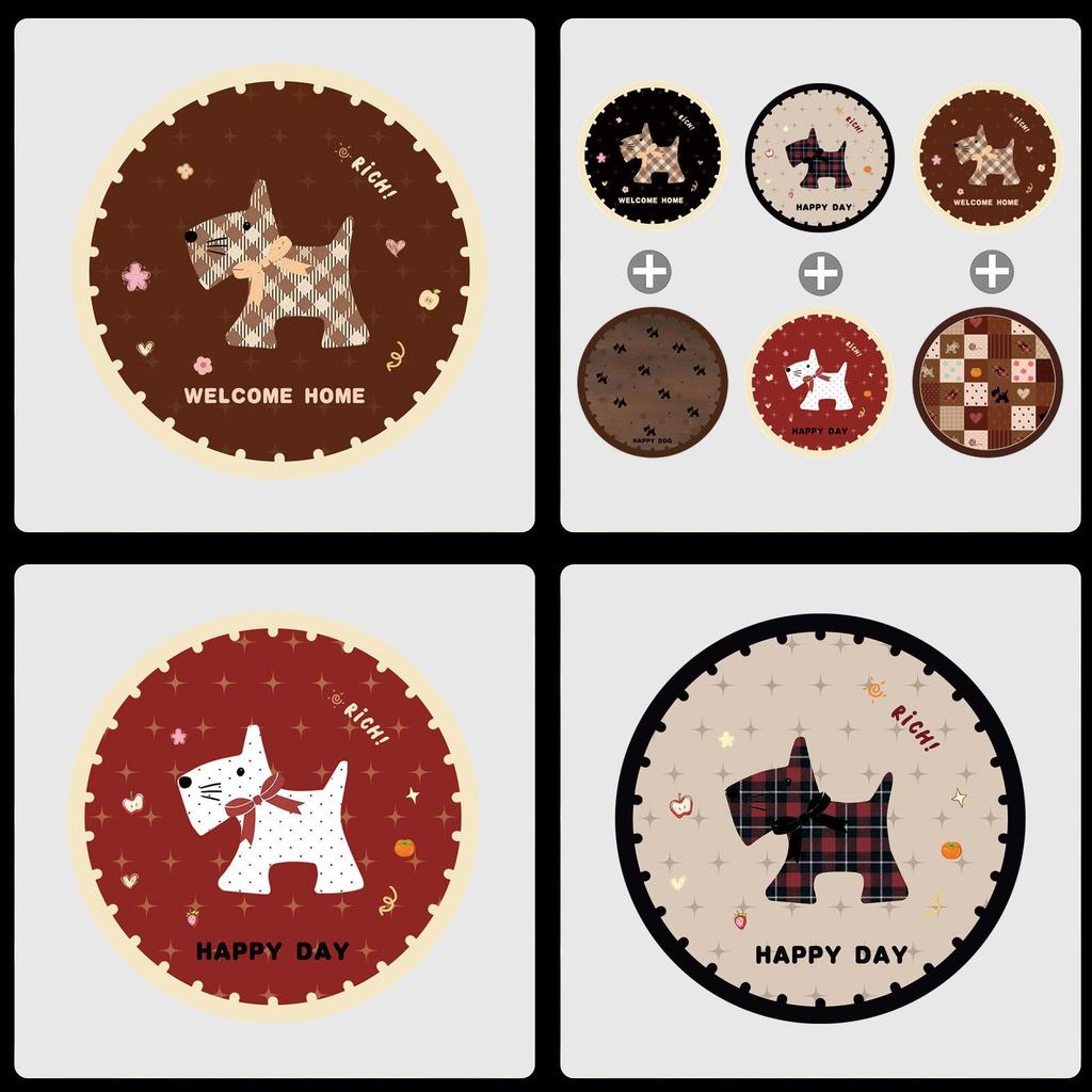 Rubber Cartoon Coaster Set With Absorbent And Antislip Features For Home Use