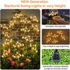 1-4pack Solar Garden Lights Waterproof Solar Swaying Starburst Light Outdoor Lights for Yard Patio Wedding Christmas Decoration