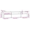TV Stand with LED Lights Concrete Grey 195 x 35 x 40 cm