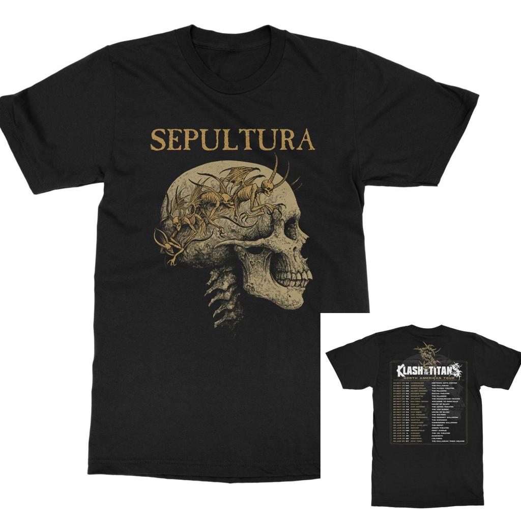 Sepultura Arisen Bluegreen S Band Rock Music Art Style Summer Casual TShirt Unisexs and Womens Luxury Brand Top