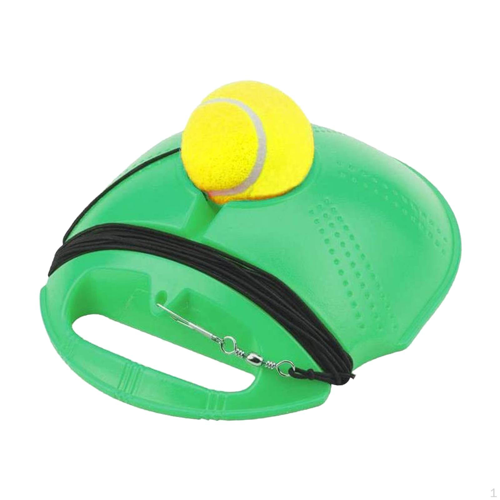 Portable Tennis Trainer with Rebound Ball for Solo Practice