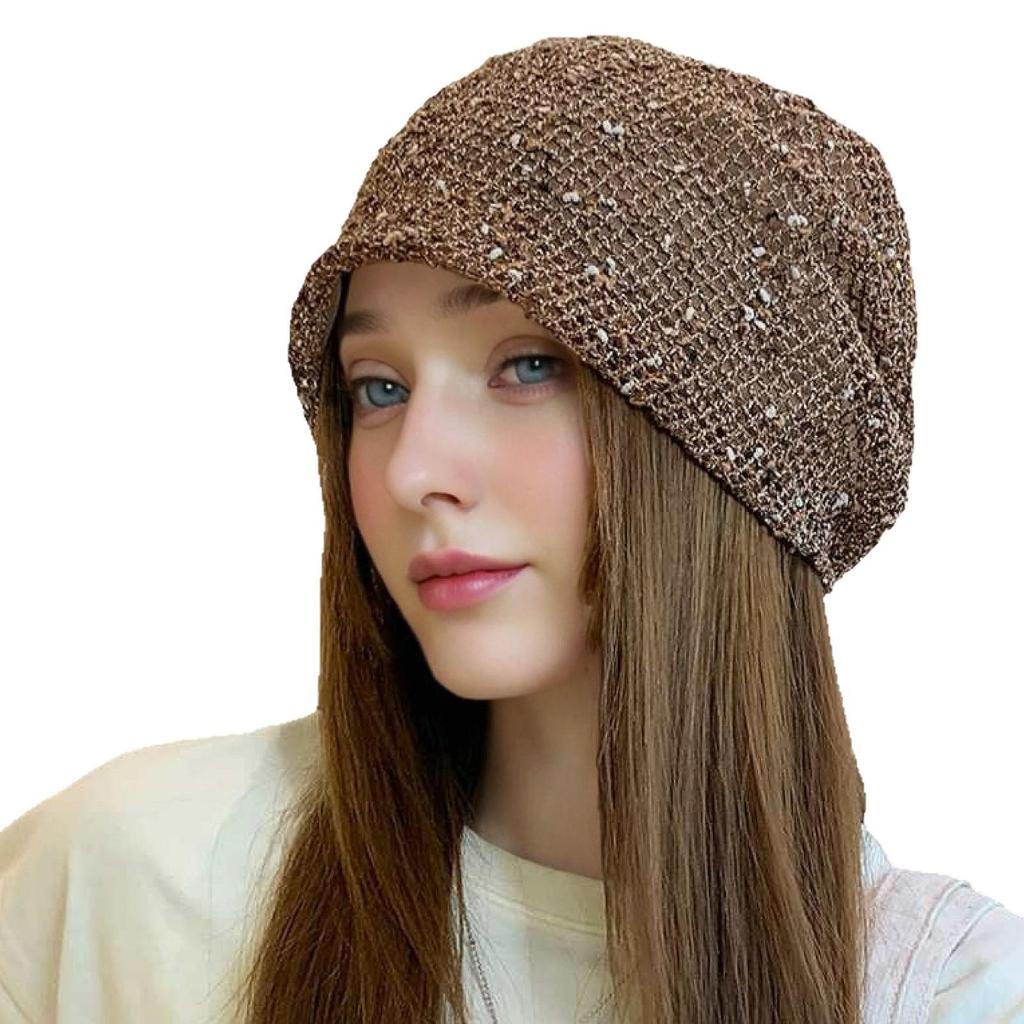 Lightweight Slouchy Knit Beanie - Breathable and Versatile Headwrap