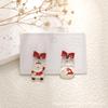 High-End Asymmetrical Rhinestone Christmas Cartoon Earrings for Women