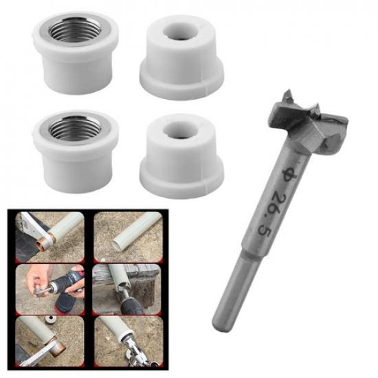 26 5mm Boring Drill Bit Set for PPR Water Pipe Internal Thread Repairs