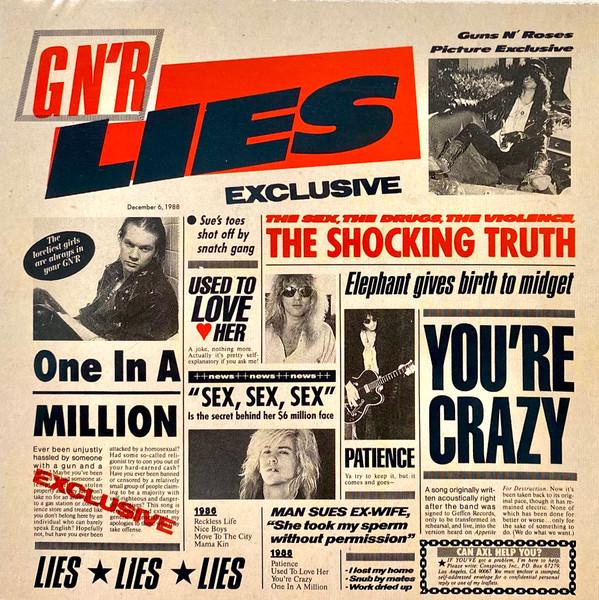 CD GUNS N ROSES G N R Lies 9241982 GEFFEN 1988 Германия Рок Б/у