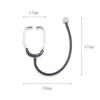 1/6 1/12 Scale Dollhouse Stethoscope Set Doctor Nurse Doll Accessories Miniature Medical Appliances Kids Toy Alloy