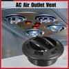 4pcs 72mm AC Air Outlet Vent Louvered Dashboard Knob w/ Grille for RV Boat