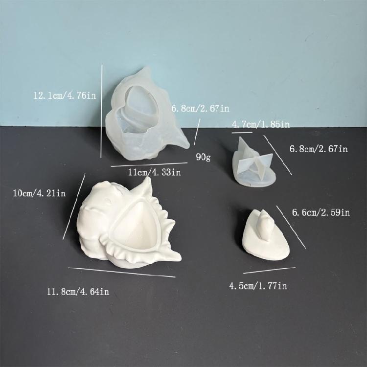 Creative Silicone Mold Conch Shape Storage Can Moulds Plant Pots Molds Silicone Texture Great for Crafting Enthusiasts