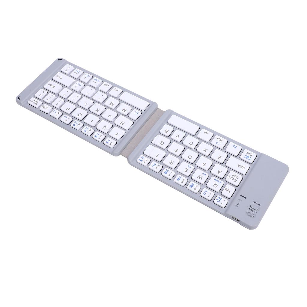 Foldable Bluetooth Keyboard Slim Quiet Rechargeable Portable Travel Wireless Folding Keyboard for
