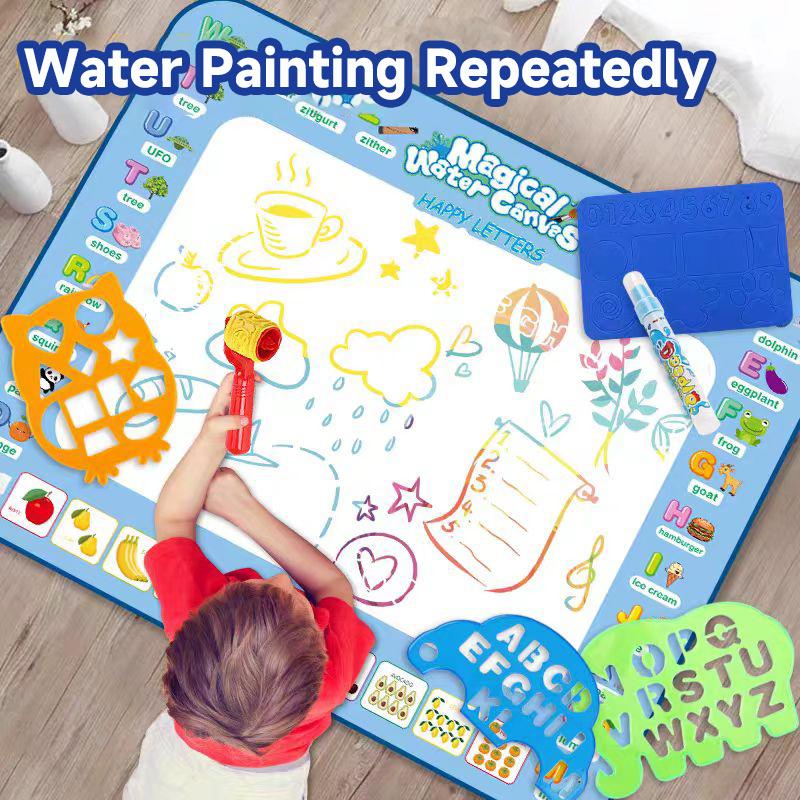 Magische Wassermalmatte Mal-Doodle-Matte Wasserabsorbierendes Malpad Wiederverwendbare Magische Stifte Maltableau Lernspielzeug