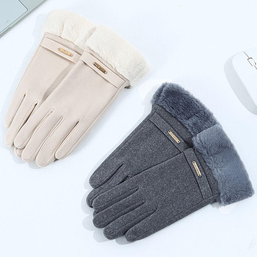 Elastic Cuff Winter Touch Screen Gloves Windproof Riding Gloves Skiing Activities