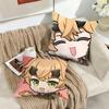 Thoma Cute Genshin Impact Cushion Cover Silky Short Plush Invisible Zipper Dustproof Sofa Pillow Case For Home Decor