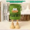 1pc Cartoon Personality Pen Holder Set, Desktop Organizer Bucket, Ideal Gift for Home and Study Stationery Storage