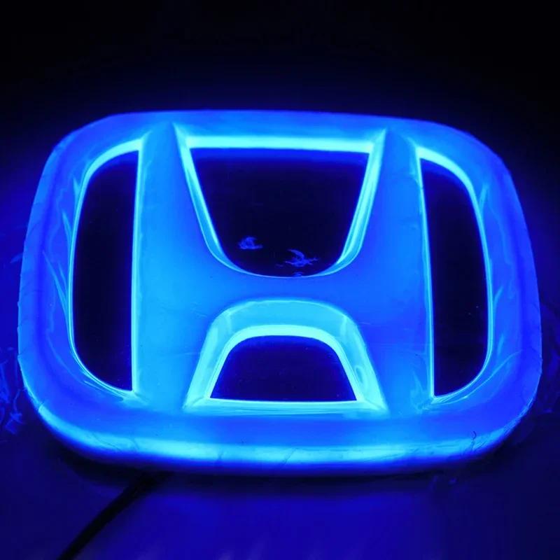 AAAKH1 9x7.5cm ABS Car LED Front Rear Emblem Badge Sticker for Honda Accord CRV Jazz Civic HRV City Odyssey Crosstour Light Accessories