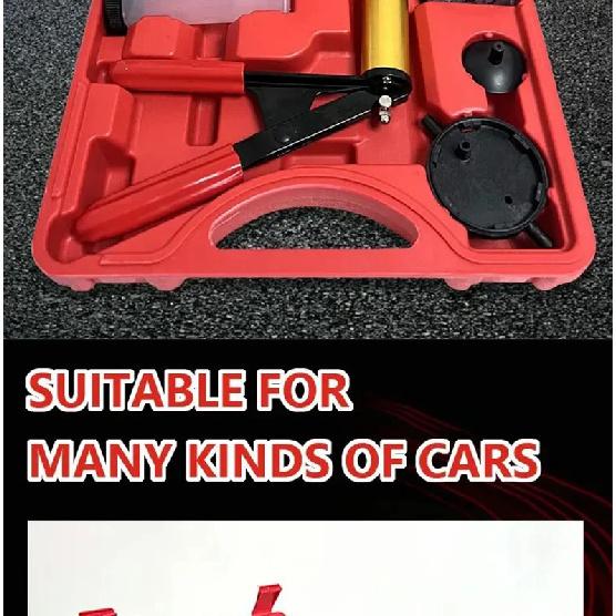 Hand Held Vacuum Pump Brake Bleeder Set Clutch Fluid Bleed Tester Tool Kit Oil Change Power Steering Fluid Bleeding Tool Kit