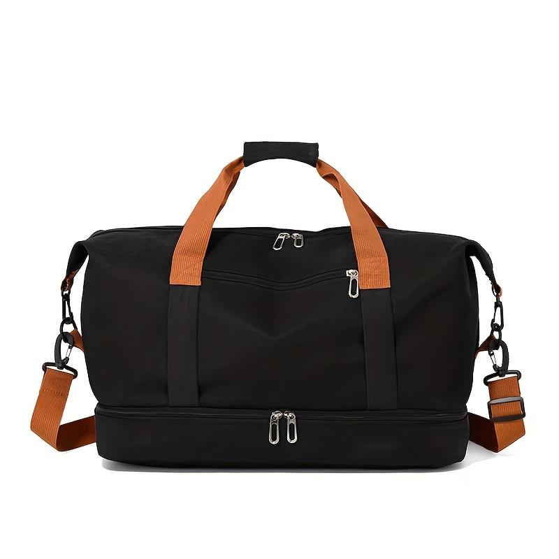 Large Capacity Versatile Travel Bag with Shoe Compartment - Durable Oxford Fabric, Portable Sports Gym Storage Bag, Weekender Overnight Bag