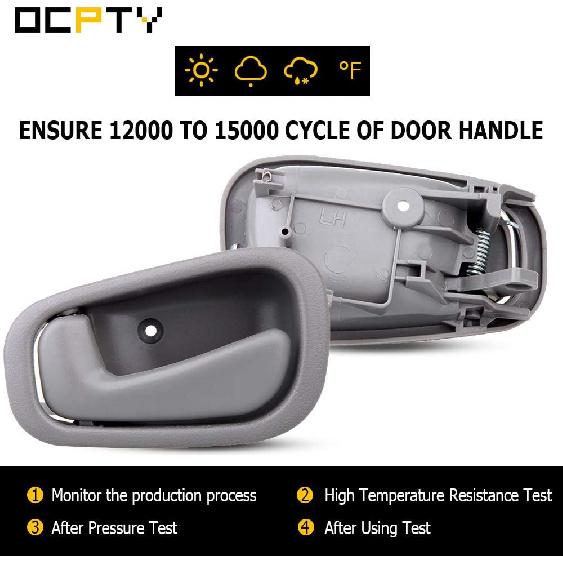 OCPTY Door Handle Interior Front Rear Left Driver Side Replacement fit 1998-2002 for Corolla Inside Door Handle Texture Grey