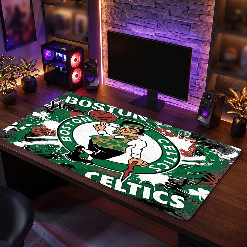 Celtic FC Thema Muster Mauspads, Fußball Logo Design XXL Gaming Schreibtischmatte Rutschfeste Computer-Mauspad