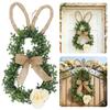 Osterhasen-Kranz Osterhase-Themen-Kranz aus künstlichen Blumen Dekorativ Lebensecht-Grünpflanzen Helle Osterdekoration Festliche Auslage