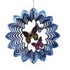 Flower Mandala Wind Chime Butterfly Wind Spinner Creative Rotating Pendant  Terrace Decor