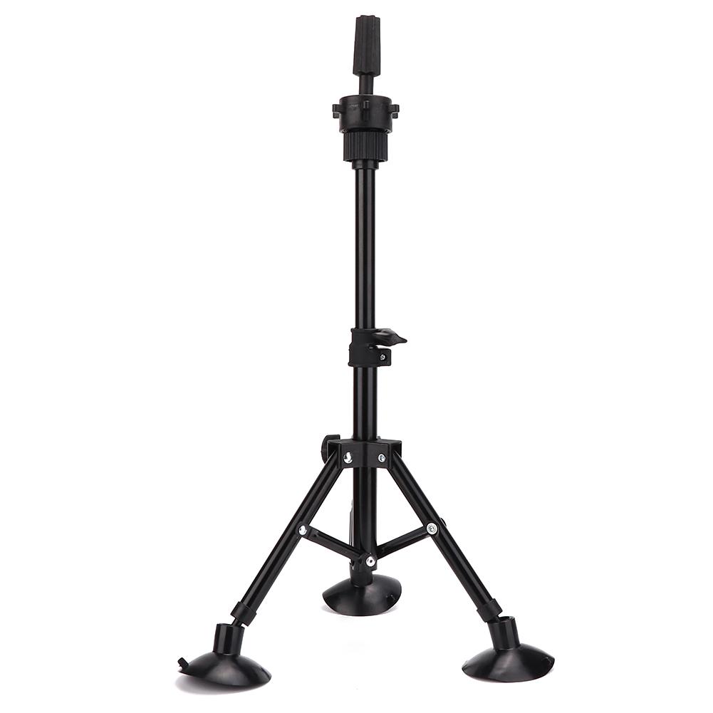 Wig Head Tripod Mannequin Head Mold Holder Stand Bracket Support Hairdressing Training ToolBlack