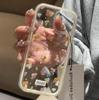 Ins Girl Floral Rabbit for iPhone17 Mobile Phone Case Apple 15/16 Cute 13 Fresh 12 Color Edge 14