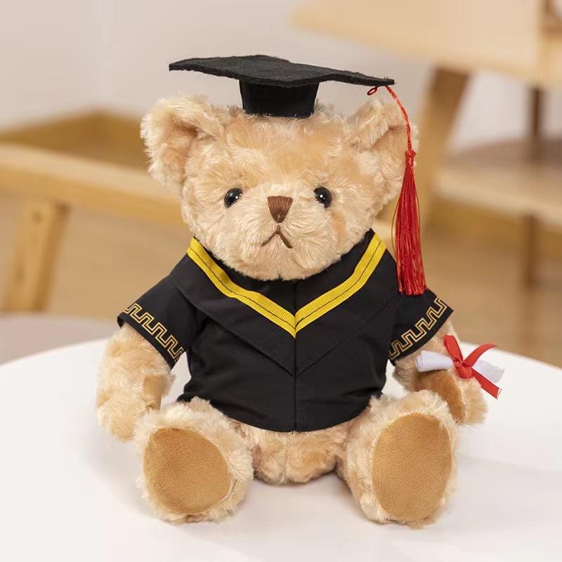 Kindergarten Graduation Gift High School Primary School Bear Doll Plush Toy Commemorative Gift Dr. Bear