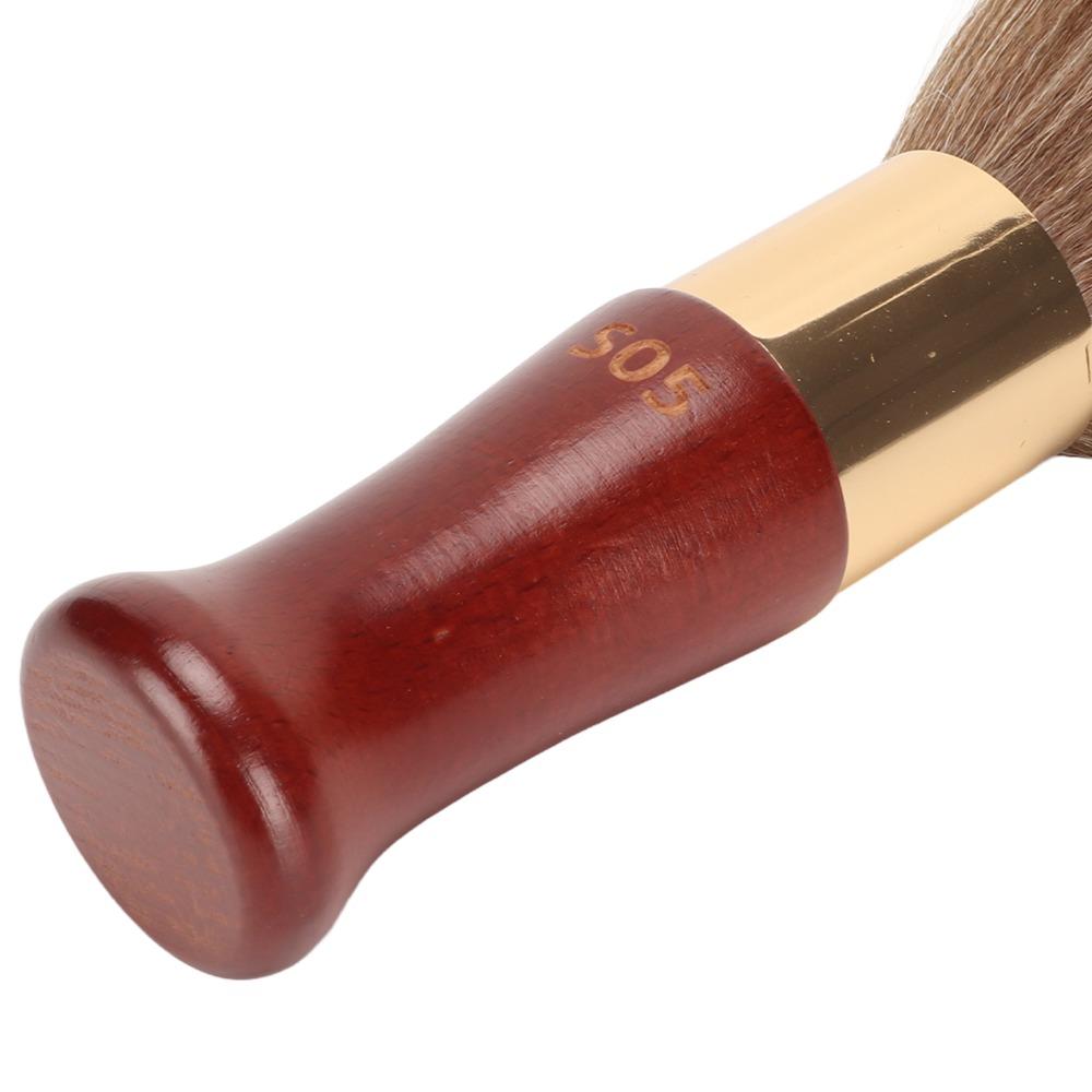 Ergonomic Wooden Handle Neck Duster Brush Portable Design Hair Cut Neck Brush Salons