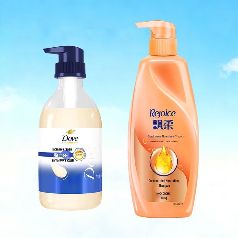

Dove & Rejoice Hydrating & Nourishing Shampoo Bundle